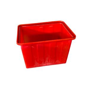 China Red Heavy Duty 160L Plastic Recycling Bins Water Tank For Aquaponic Fish Fram supplier