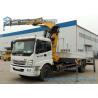 8000KG Foton Knuckle Boom Crane Mounted Truck 4 X 2 YC4E140-33 Engine