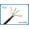 Black Super Long Outdoor Ethernet Lan Cable With UV Resistant PVC Jacket