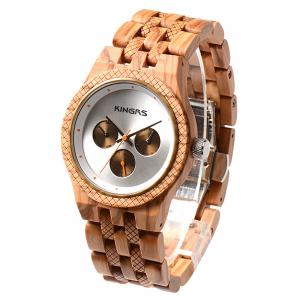 Fashion watches men luxury wrist natural wooden watches OEM watch ,Waterproof  Multifunction Quartz Movement Men Watch