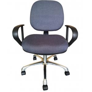 SGS  Laboratory Furniture Rotatable ESD Lab Chairs With Armrest