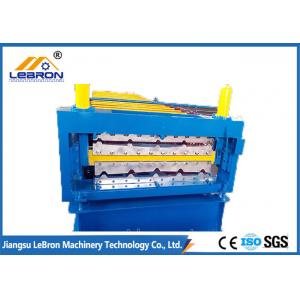 China Yellow Color Double Layer Roll Forming Machine 15-20m/min 11m x 1.7m x 1.5m supplier