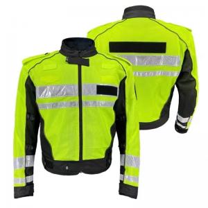 China Police Fluorescent Jacket Vest Reflective Motorcycle Riding Wear Clothing supplier