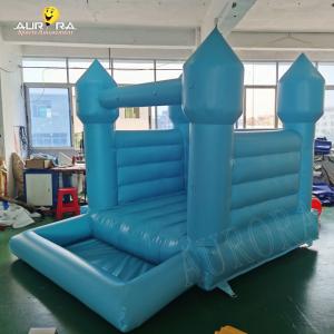High Quality Blue Wedding Bouncer House With Ball Pit For Sale