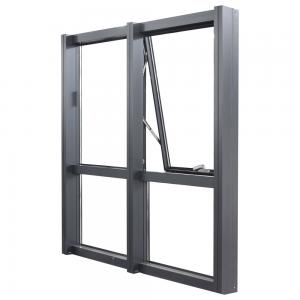 Open Frame Aluminium Curtain Wall, Curtain Glass Window Anodizing Black Frame