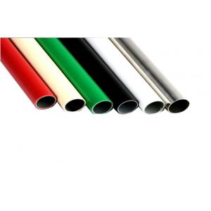 China Plastic Coated Flexible PVC Pipe For Racking System , Large Diameter Steel Pipe supplier