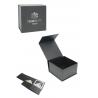 Black Foldable Shoe Box with Magnet Closure, Custom Logo Book Shaped Gift Box