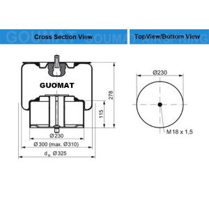 China Contitech 661N Complete Bus Air Spring For IVE-CO 4746733 And NEOPLAN 100112250 wholesale