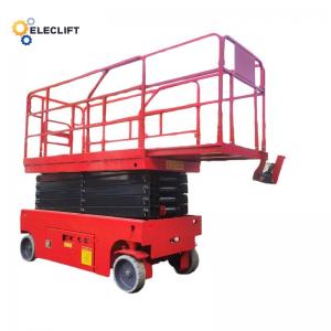China 1000 Lb Self Propelled Scissor Lift Hydraulic Lift Table Gradeability 25% supplier