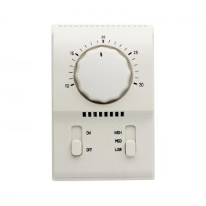 Mechanical Style Programmable Fan Coil Thermostat Temperature Controller 128*84*48mm