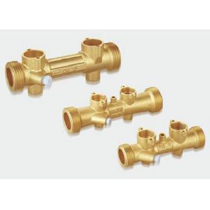 Polished Water Meter Ultrasonic Transducer Brass Pipe