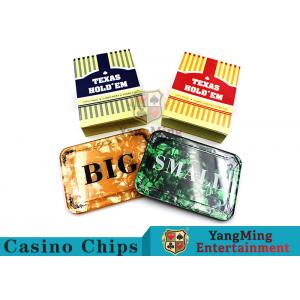 China Texas Holdem Set of 3 Small Blind, Big Blind and Dealer Poker Buttons For Casino Poker Table Games supplier