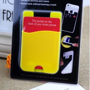 China 3M Silicone iwallet,Sticky Card Holder for Phone Back supplier