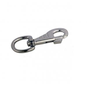 China Zinc Alloy Diecasting Round Swivel Eye Type  Bolt Snap Hook With Cross Grain supplier