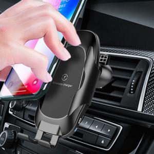 China Universal 10W Qi Car Mount Wireless Charger Phone Holder For Android supplier