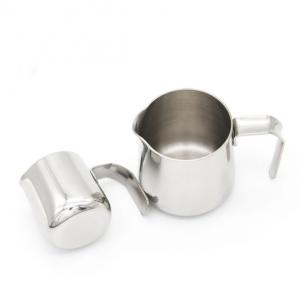 China 4OZ Mini Stainless Steel Milk Frother Pitcher 10.85*7.7*9.4 Cm Convenience To Use supplier