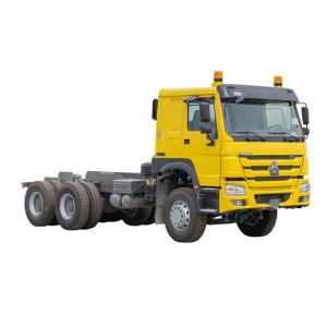 China Yellow 10 Tires Truck Tractor Head HW76 371Hp Tractor Trailer Diesel Engine supplier