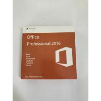 China Retailbox Ms Office 16 Product Key , Office 2016 Licence Key English Version on sale