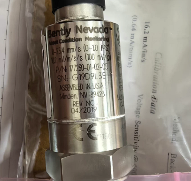 Bently Nevada Vibration Sensor with -40°C To +85°C Range IP66/IP67 Protection and 4-20mA Output for Industrial Monitoring