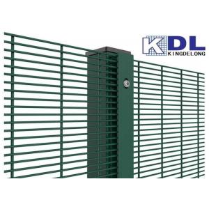 Anti Climbing 358 Security Mesh Panels Pvc Coated Green Wire Mesh 2.7m 3.0m