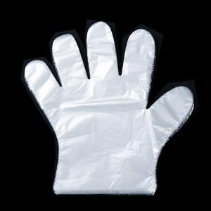 China Waterproof Plastic Disposable PE Gloves For Wax Cleaning Using 100 Pcs / Box supplier