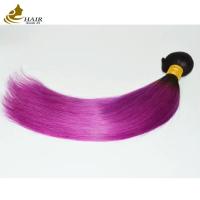 China Soft Pink Ombre Weaving Hair Extensions Straight Bundles on sale