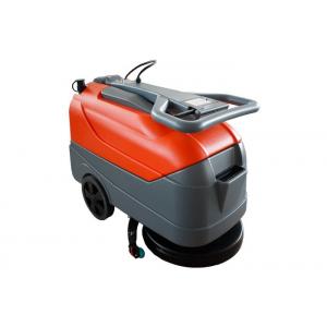 Eco Friendly Floor Scrubber Dryer Machine With Brush / USA Rubber Blade