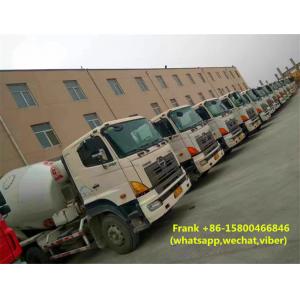 Energy Saving Hino 700 Used Concrete Mixer Trucks No Oil Leak With New Battery