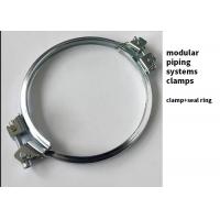 China Modular Piping Systems Airtight Galvanised Pipe Clamp V Groove Pipe Clamp 16mm on sale