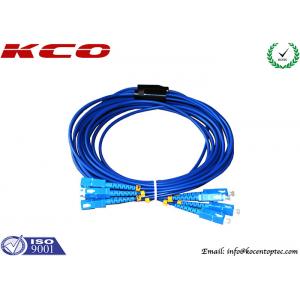 China SC to SC Fiber Optic Patch Cord Rodent Proof Armoured Cord Jumper supplier