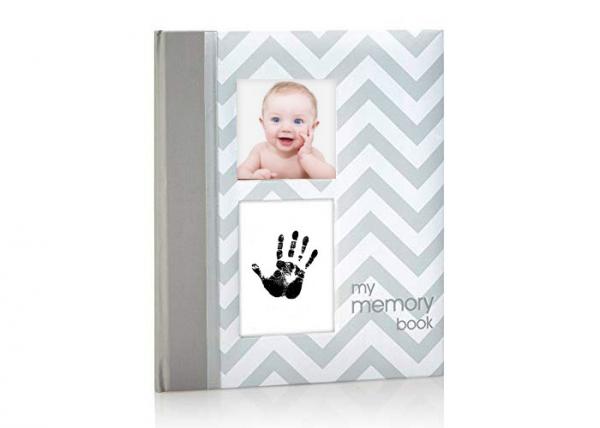 Memory Gift Baby Milestone Book With Clean Touch Baby Safe Ink Pad