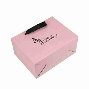 Eco friendly Pink Souvenir Shopping Bag wedding gift paper bags Custom Offset Printing