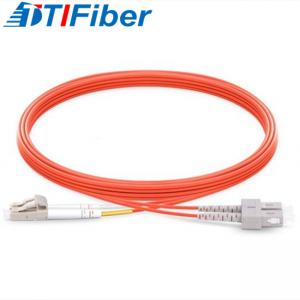 OM2 0.2dB Multimode Fiber Optic Patch Cord LC UPC To SC UPC