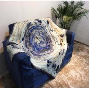 3D Wolf Pattern Flannel Fleece Blanket Digital Printing No Fade 150cm*200cm