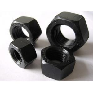 High Strength Galvanized Hex Nut Black Iron Oxide Surface Larger Fastening Force