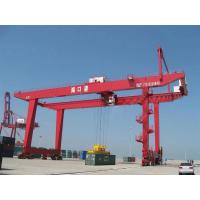 China 50/ 10 Ton Lifting Container 20' 40' RMG Rail Mounted Container Gantry Crane on sale