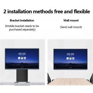 China 65 75 86 inch multi touch android 11 interactive flat panel display LCD digital whiteboard smart board for classroom supplier