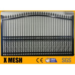 Aluminium Garden Metal Driveway Gates Rail 40x40mm Metal Security Fencing