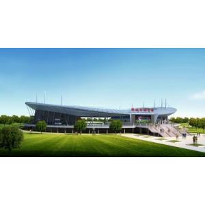 Welding, Braking, And Painting Steel Pipe Metal Truss Buildings And Sports Stadiums