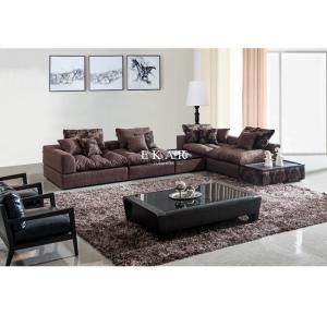 Living Room Couch Linen Fabric Sectional Sofa Set Designs  AW-827