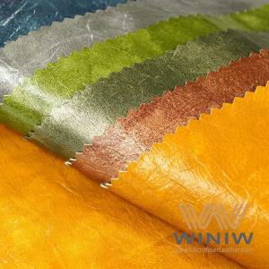 Waterproof Recycled Leather Fabric Textile Soft PU Faux Leather Fabric For Clothing