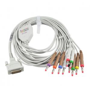 China Schiller 10 Lead Ecg Patient Cable EKG ECG Electrode Leadwire Cable supplier