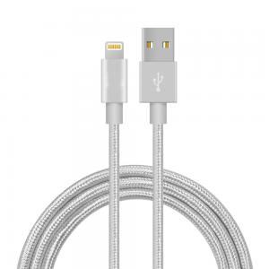 Nylon Braided MFi Certified Apple Lightning Cable 3.5MM 5V 2.4A