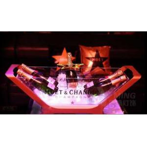 Moet Chandon Champagne Bottle Glorifier Cooler LED Illuminated Ice Bucket