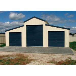 Anti Seismic Steel Barn Structures Kits With Three Rolling Door Sandwich Panel