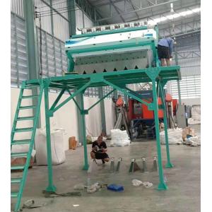2.5M High Carbon Steel Work Platform With Ladder Rice Color Sorter Using