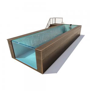 China 2080 Above Ground Clear Acrylic Glass Fiberglass Swimming Pool with Easy Installation supplier