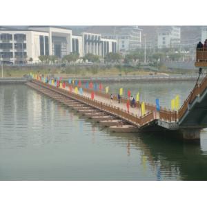 China Temporary Floating Pontoon Ribbon Bridge For Medium and Large Rivers wholesale