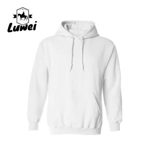China Collar de algodón caliente 280g Suéter de algodón con cuerdas de costumbre 50% de algodón hombre Felpa Bluza Plus Size Pullover con capucha supplier