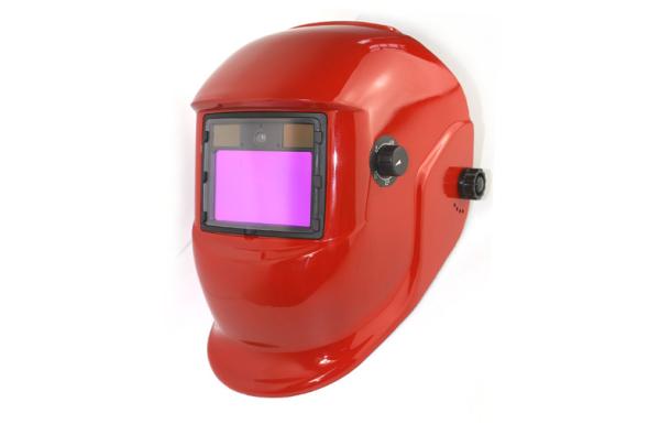 Red Painted Adjustable Welding Helmet Din 4 / Din 9-13 OEM ODM
